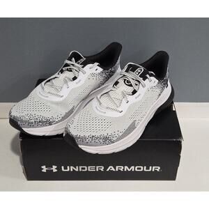 Under Armour Men’s UA HOVR Turbulence 2 Running Shoes Size 9 White Black NEW